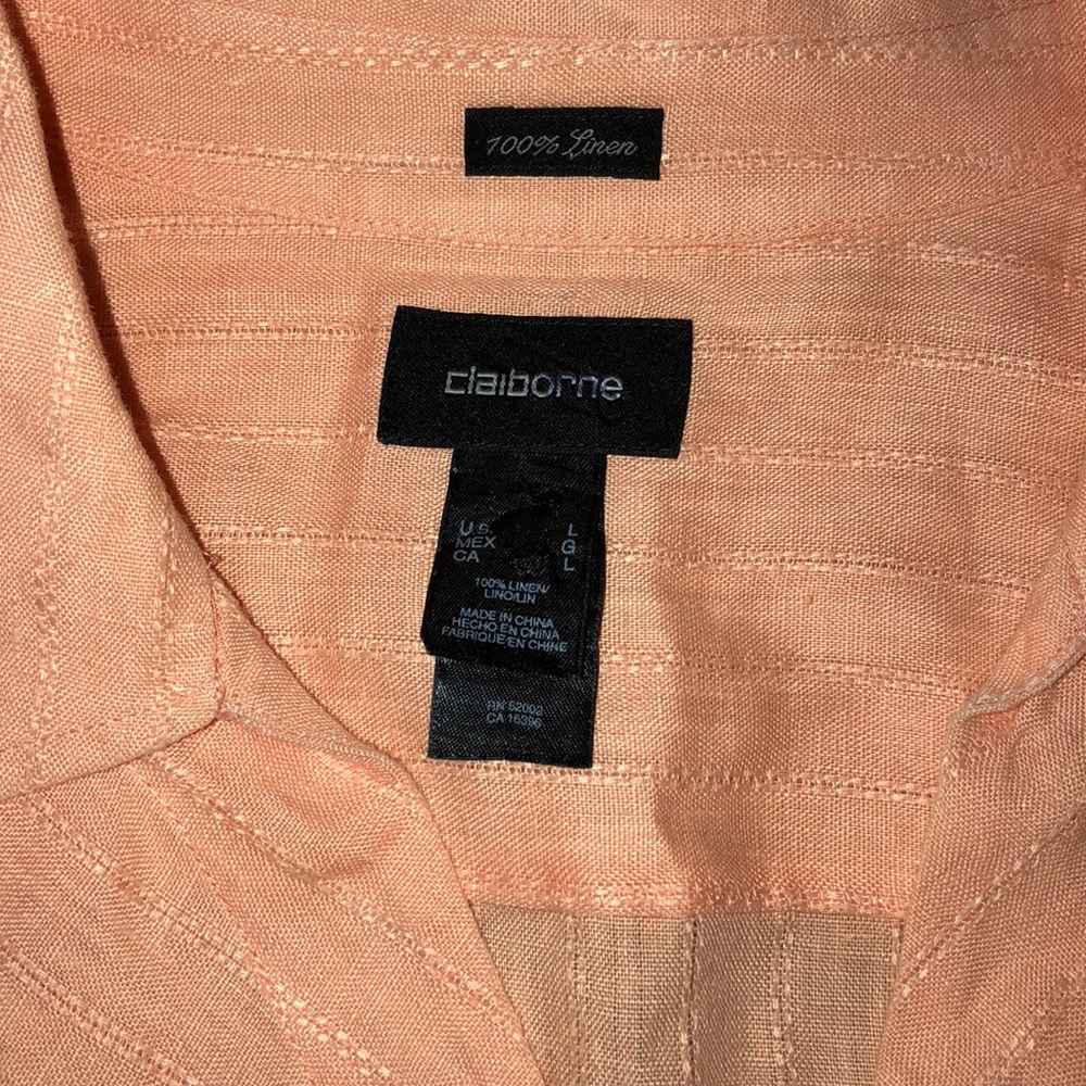 CLAIBORNE LINEN TOP - Picture 2 of 3